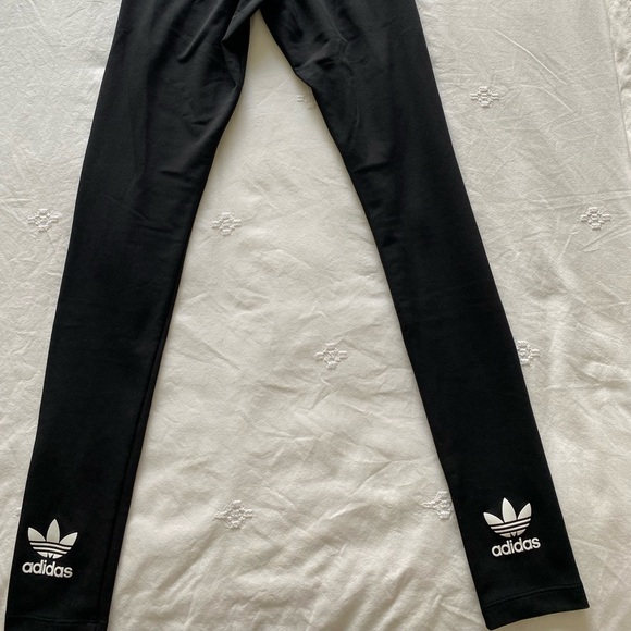ADIDAS Trefoil Leggings- Skinny Ankle Logo Pants size XS - Picture 1 of 4